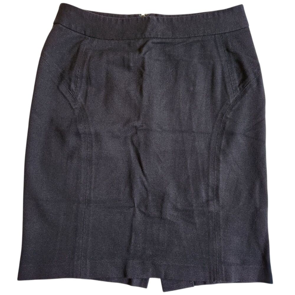 DKNYC Black Work Business Professional Office Career Pencil Skirt Sz 2